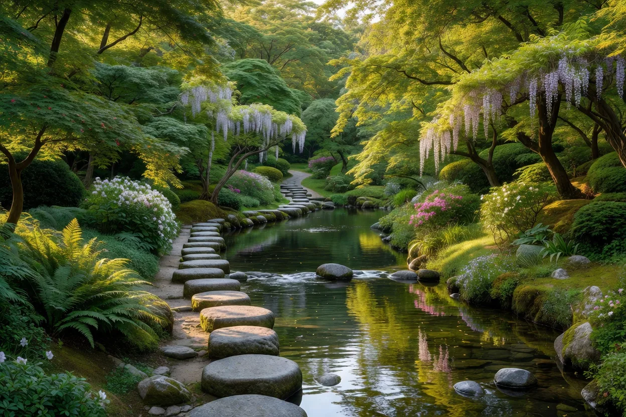 小川の散策路